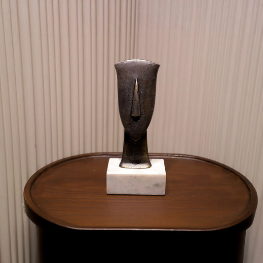 Sorya - Abstract Head Bronze Sculpture