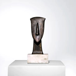 Sorya - Abstract Head Bronze Sculpture