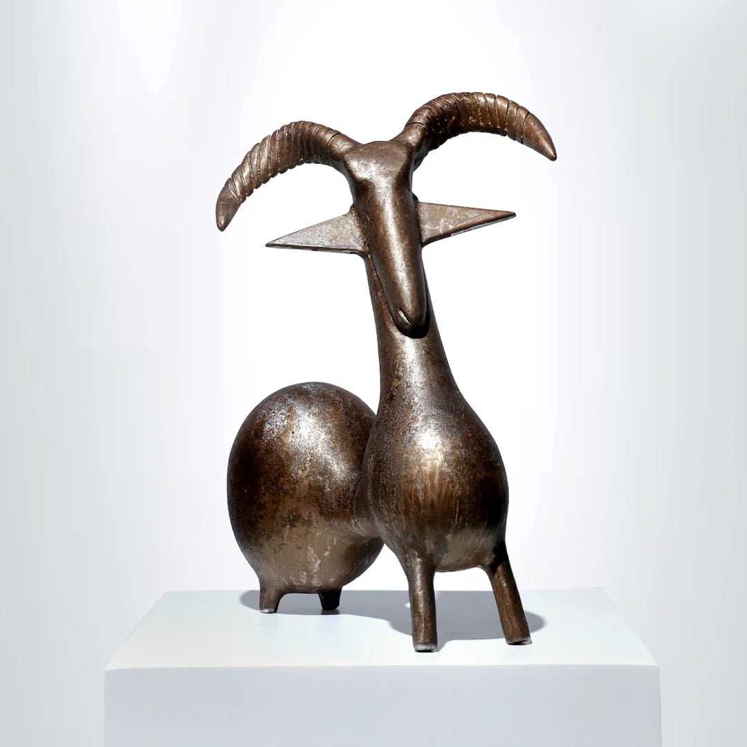 Arista - Rustic Goat Sculpture