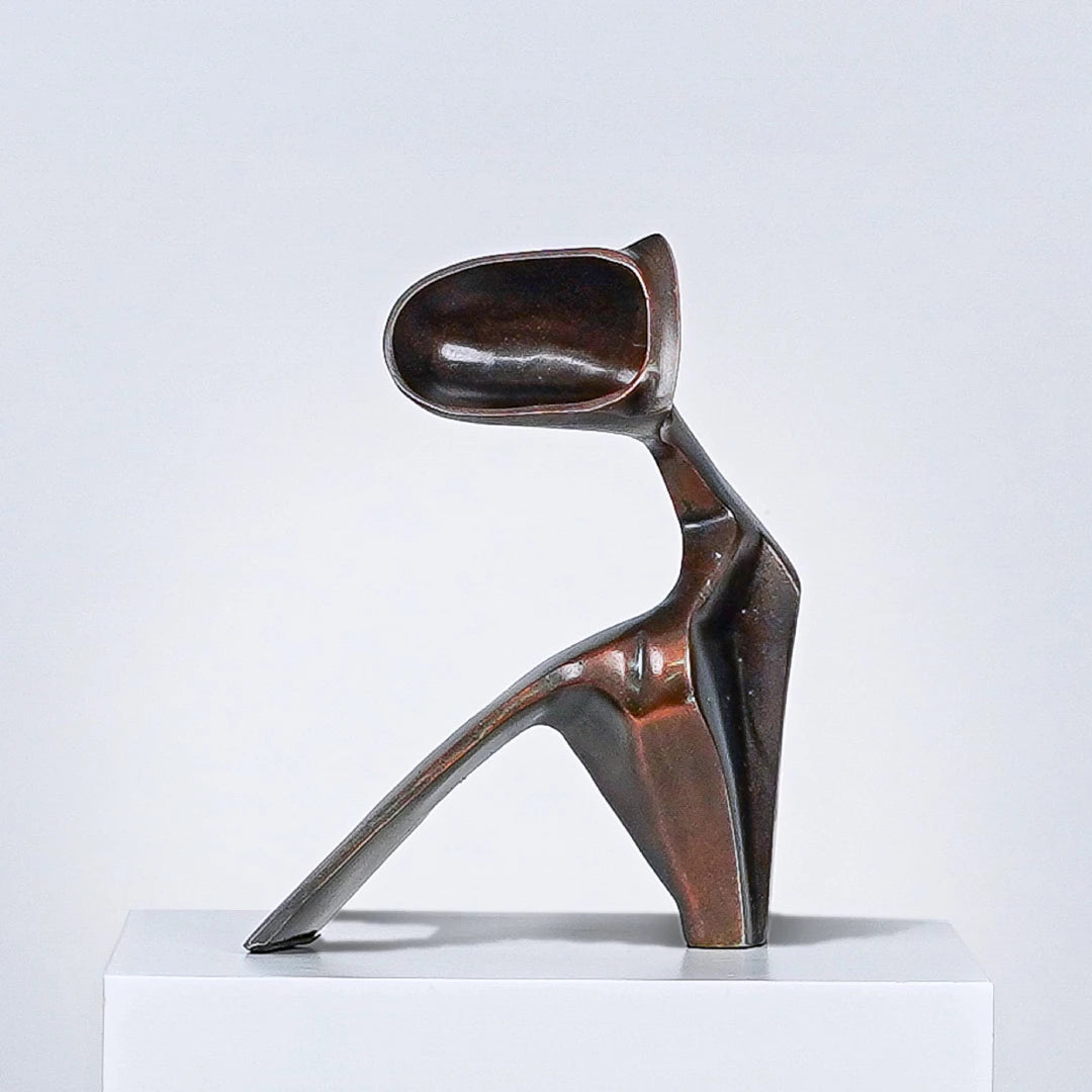 Twisted Elegance - Nordic Abstract Metal Man Sculpture